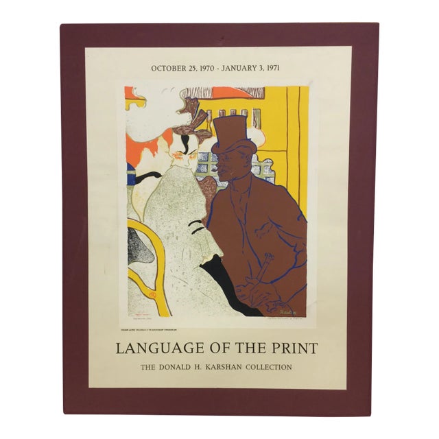 Original Poster Advert of "Language of the Print" For Sale