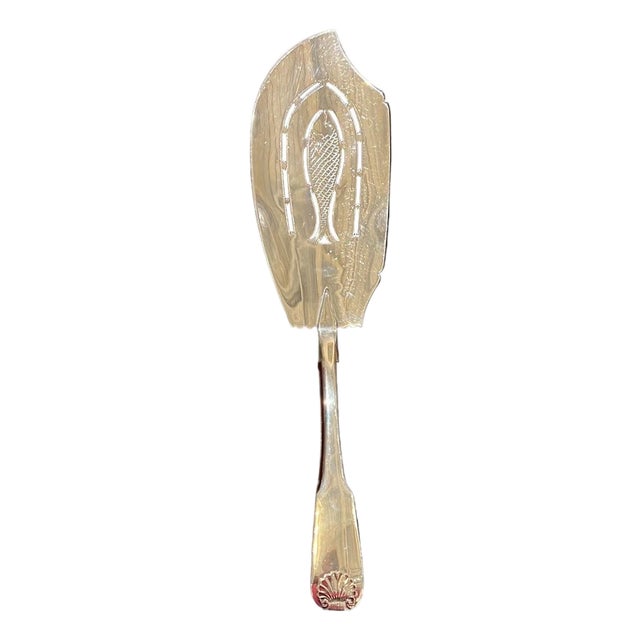 Late 20th Century English Sterling Fish Serving Piece For Sale