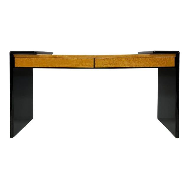 Vintage Postmodern Birdseye Console Pace Collection Attributed For Sale