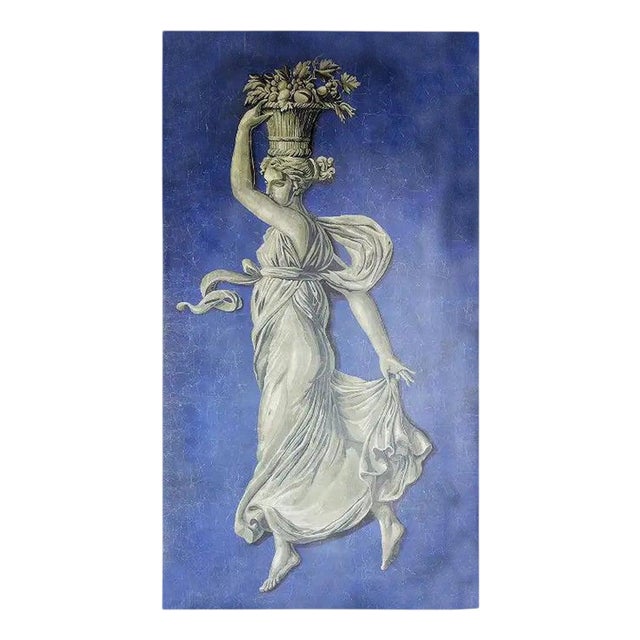 Panoramic Decorative Wall Panel in Antique Style For Sale