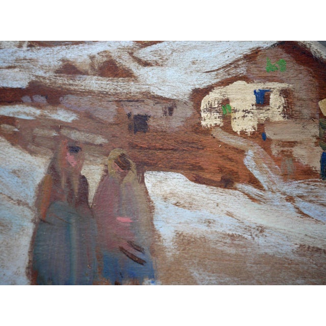 Winter Landscape in Vigo Di Fassa, 1921, Oil on Board, Framed For Sale - Image 10 of 13