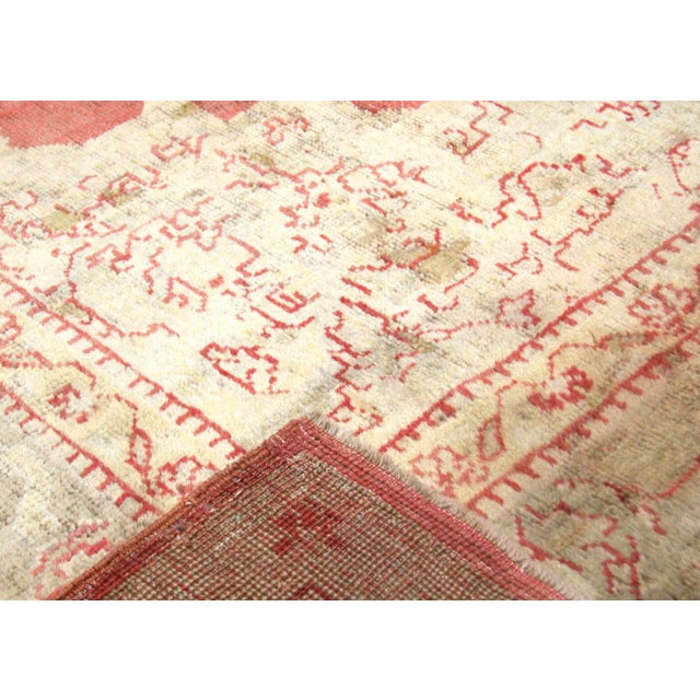 1960s Turkish Oushak Rug For Sale - Image 4 of 5