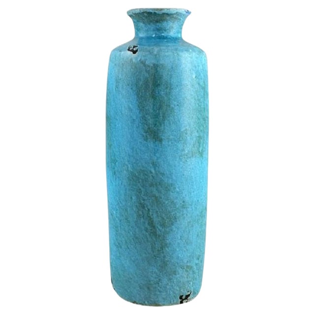 Large Vase in Glazed Stoneware, 1970s For Sale