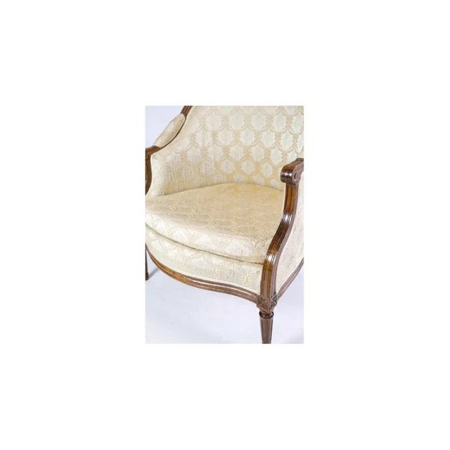 Set of Louis Seize Chairs in Polished Mahogany For Sale - Image 4 of 9