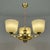 Art Deco Opaline Glass and Brass Chandelier, Germany, 1930s For Sale - Image 18 of 18