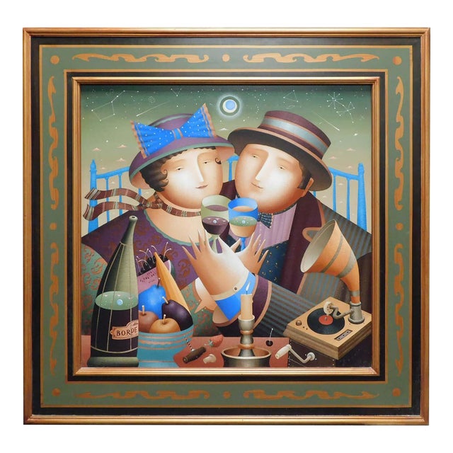 Anton Arkhipov "Starlight Romance" Hand Signed Artist's Custom Framed Art #2/49 For Sale