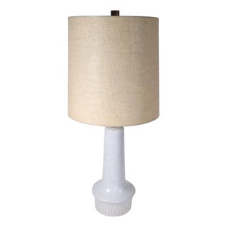 Mid Century Ceramic Table Lamp by Martz With Original Shade C 1950's For Sale