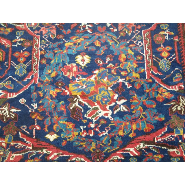 Early 20th Century Navy Oversize Square Persian Mahal Traditional Wool Oriental Rug For Sale - Image 16 of 18