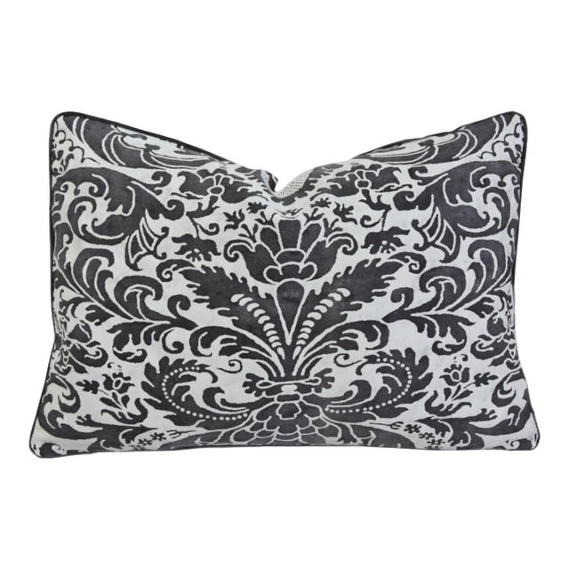 Italian Mariano Fortuny Designer Caravaggio Feather/Down Pillow For Sale