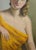 Woman in Yellow Drapery, 1960s, Oil on Canvas For Sale - Image 7 of 13