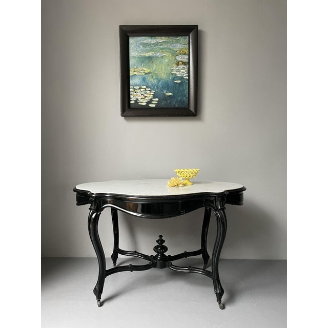 Rococo Dining Table with Marble Top For Sale - Image 15 of 18
