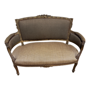 19th Century Heavily Carved Louis Vxi Settee