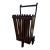 Antique Slat Wood Grocery Shopping Cart Wheeled Basket For Sale