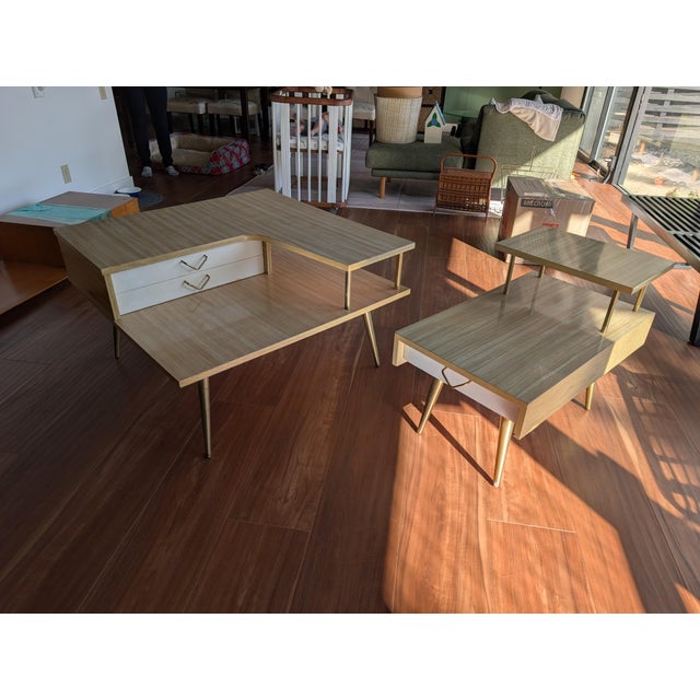 Mid-Century Modern Tiered Coffee Tables For Sale - Image 4 of 4