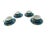 Shabby Chic Late 20th Century Villeroy & Boch Citta Campagna Biella Blue Fruit Pattern Tea Cup/Saucer Set of 4 For Sale - Image 3 of 10