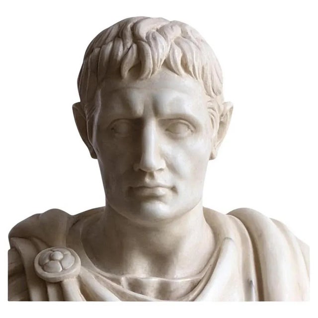 20th Century Italian Sculpture Ottaviano Carrara Marble For Sale - Image 6 of 7