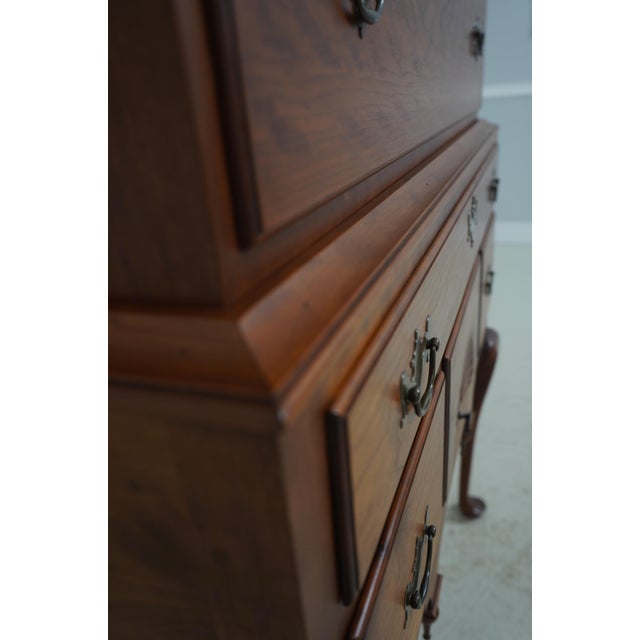 Dr Dimes Cherry Flat Top 2 Piece Highboy For Sale - Image 14 of 17