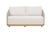 Gray Alpine Teak Wood Outdoor Loveseat With Gray Rope Design For Sale - Image 8 of 15