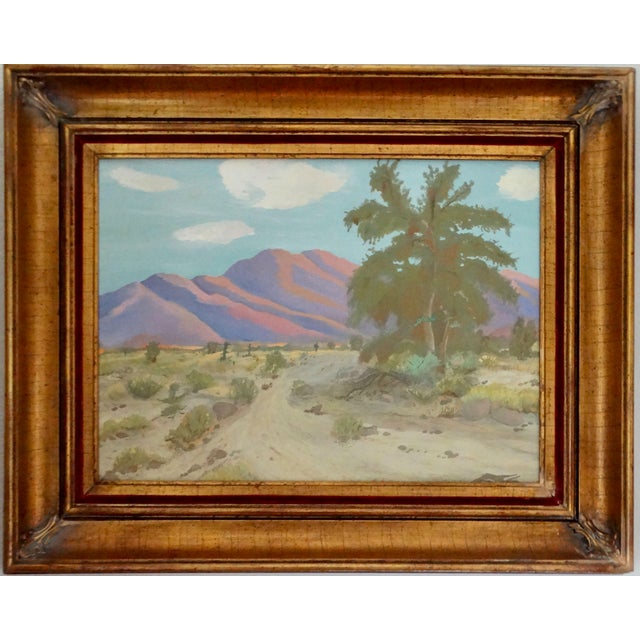 California Impressionist Desert Landscape Oil Painting For Sale - Image 10 of 12