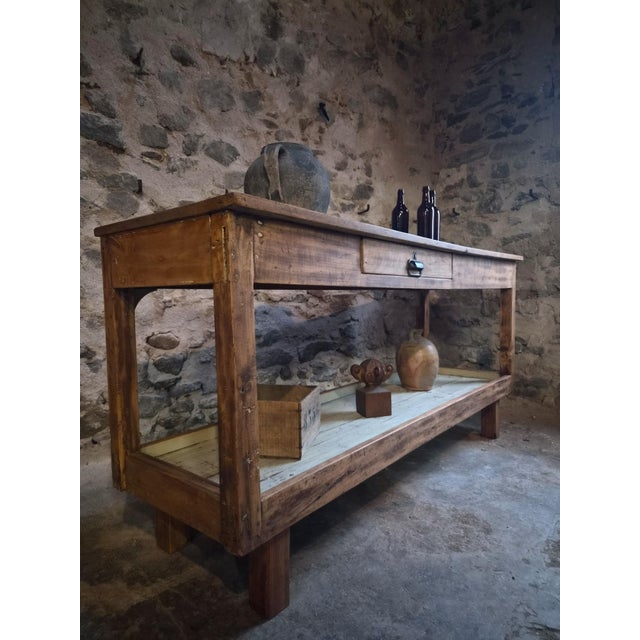 Antique French Draper's Table, 1920s For Sale - Image 15 of 18