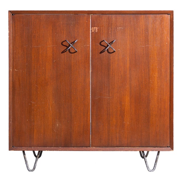 1950s George Nelson for Herman Miller Basic Cabinet Series (Bcs) Double-Door Credenza. For Sale
