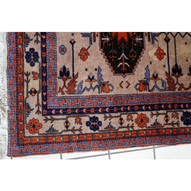 1960s, Handmade Vintage Caucasian Kazak Rug 4' X 6.9' For Sale - Image 9 of 11
