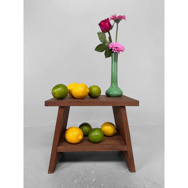 Japanese Shōwa Wooden Step Stool, 1970s For Sale - Image 6 of 11