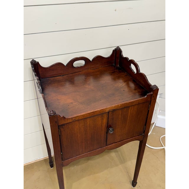 19th Century English Bedside Table For Sale - Image 5 of 9