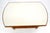 Bamboo Rattan Side End Table Mid Century Modern c1970s White Laminate Top MINT For Sale - Image 15 of 16