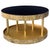 Bronze and Metal Round Center Table with Black Glass and Base with Light For Sale - Image 15 of 18