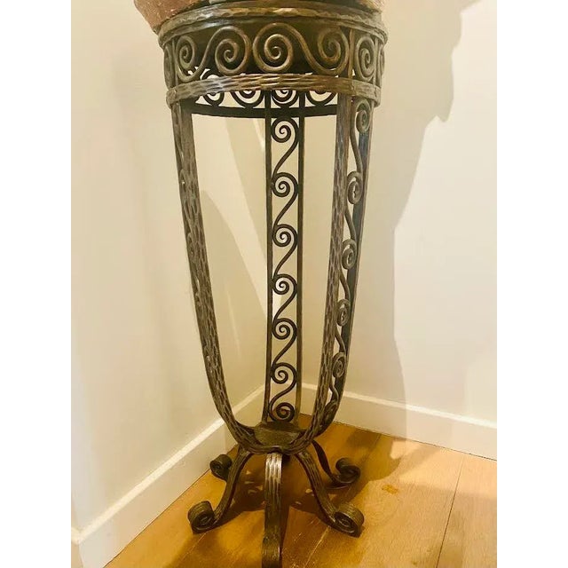 Vintage Grey Pedestal, 1930s For Sale - Image 4 of 5