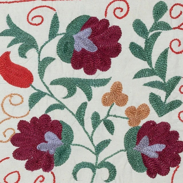New Hand-Embroidered 100% Cotton Cushion Cover – Authentic Uzbek Textile Art Bring a touch of Central Asian heritage to...