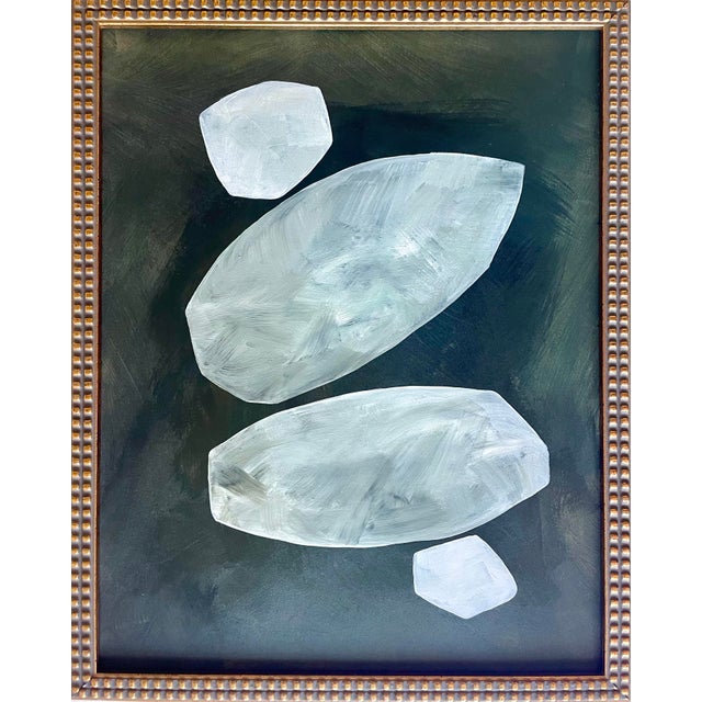 2025 "Seguire" Contemporary Abstract Painting on Paper by Artist r.k. Red For Sale