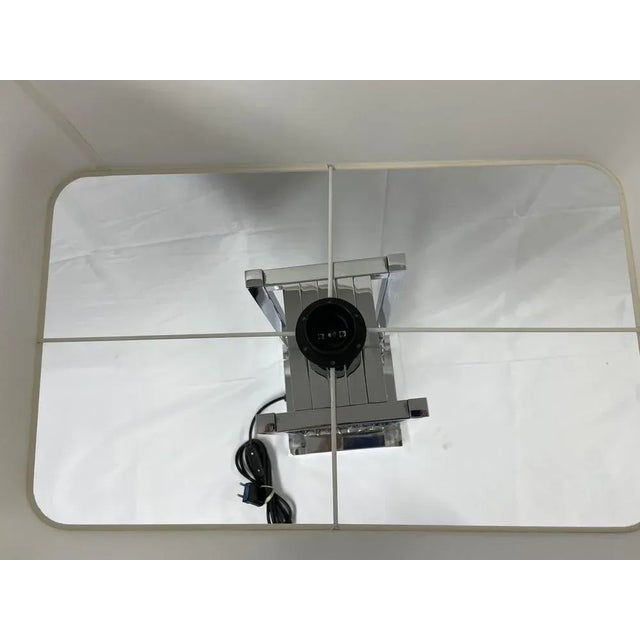 Italian Table Lamp in Chromed Steel, 1970s For Sale - Image 4 of 8