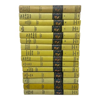 Collection of Yellow Decorative Vintage Books by Carolyn Keene For Sale
