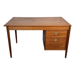 Mid 20th Century Danish Modern Adjustable Teak Desk Attributed to Arne Vodder for Sibast For Sale