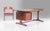 Wood Vintage Rosewood Desk Set attributed to Gianfranco Frattini, 1960s, Set of 2 For Sale - Image 7 of 10