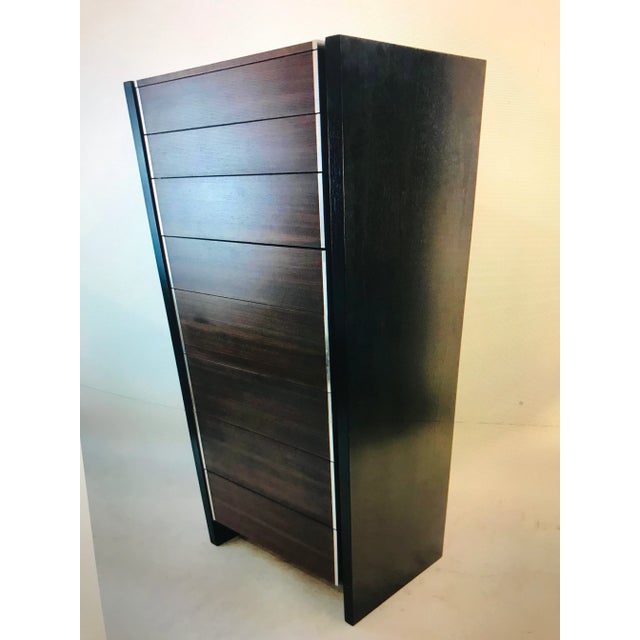 Wood Robert Baron Glenn of California Rosewood Lingerie Narrow Tall Dresser 1970s For Sale - Image 7 of 11