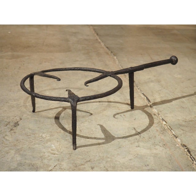 18th Century Hand Forged Iron Cooking Trivet For Sale - Image 9 of 10
