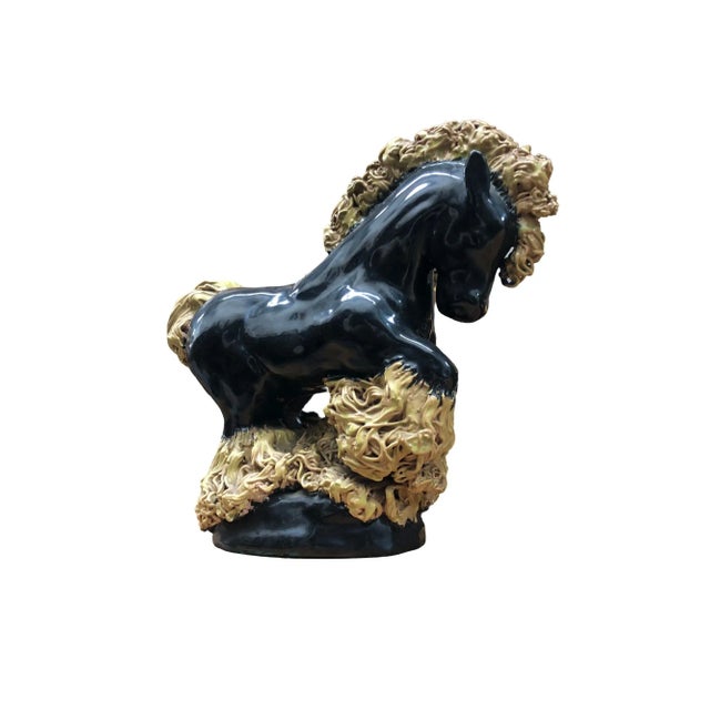 Mid-Century Studio Art Pottery Clydesdale Horse For Sale In Los Angeles - Image 6 of 7