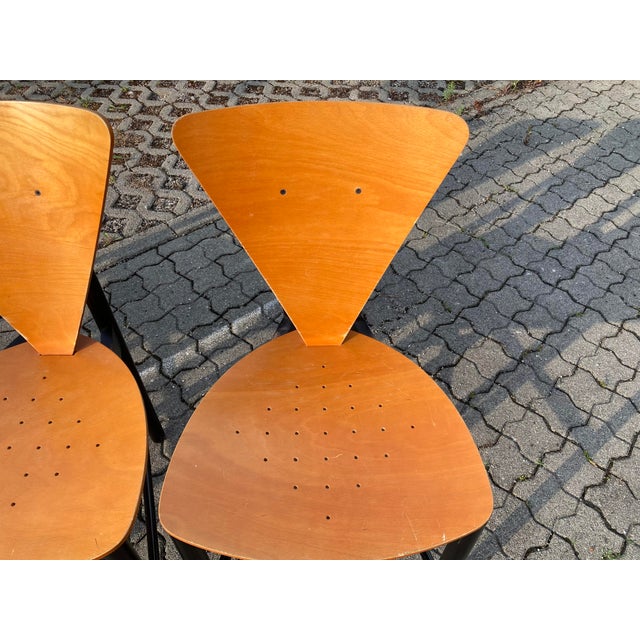 1980s Italian Triangle Dining Chairs, 1980s, Set of 4 For Sale - Image 5 of 18