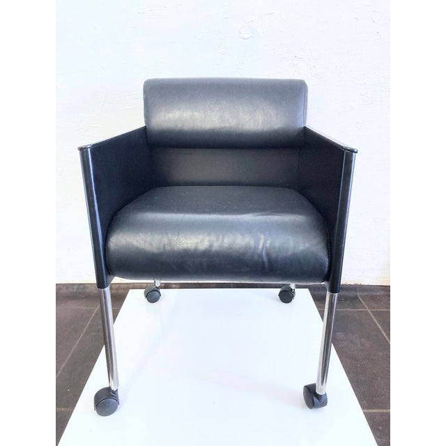 1980s Folio Armchair on Casters by Cini Boeri for Rosenthal, 1980s For Sale - Image 5 of 10