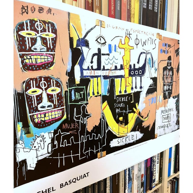 Jean Michel Basquiat Jean Michel Basquiat El Gran Espectaculo (The Nile) Large Original 2002 Rome Exhibition Poster For Sale - Image 4 of 9