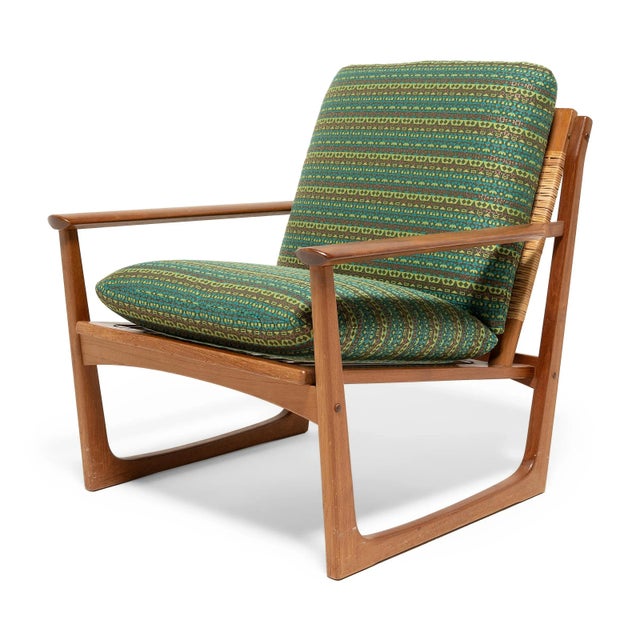 Mid 20th Century Pair of Danish Modern Cane Back Armchairs by Hans Olsen For Sale - Image 5 of 13