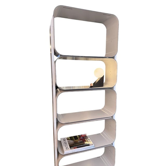 Space Age Aluminium Shelving Unit, 1970 For Sale - Image 10 of 11