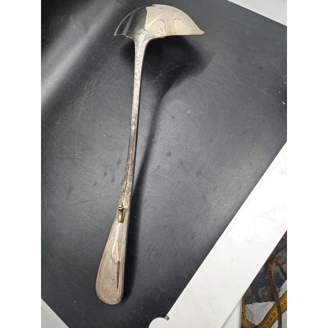 Mid-Century Modern Gorham Heritage Silver-Plated Ladle For Sale - Image 3 of 3