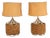 Leviton Mid Century Modern Cork Table Lamps - a Pair For Sale