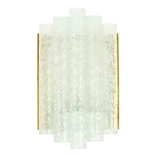 1960s Mid-Century Modern Ice Glass Wall Lights From Doria, Germany - 1 of 4 For Sale