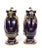 Paint Pair of Late 19th Century Cobalt Blue Porcelain and Limoges Enamel Portrait Vases For Sale - Image 7 of 12