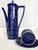 Ceramic Vintage Portmeirion Totem Coffee Service in Deep Blue Ceramic by Susan Williams-Ellis, 1966, Set of 15 For Sale - Image 7 of 18